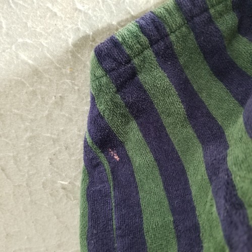 Vintage Stafford Bath Robe One Size Mens Blue Red Green Stripe Terry Cloth - Picture 8 of 14