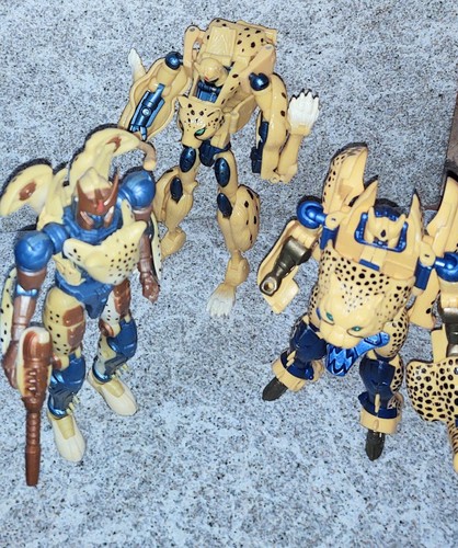 Transformers CHEETOR lot of 3 Red, Retro Beast Wars And Universe  - Picture 2 of 5
