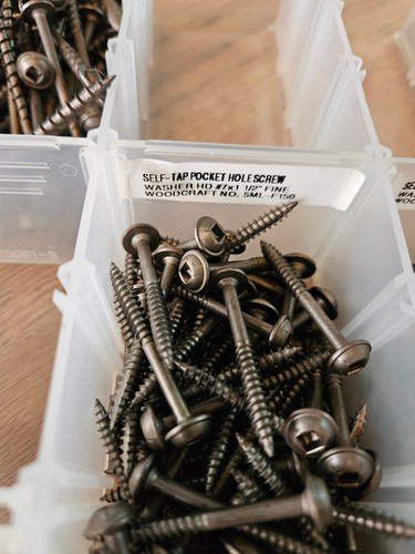 Assortment Kreg Self-Tap Pocket Hole Screws Washer & Pan Head #7, 8, 1 To 2 1/2" - Picture 6 of 17