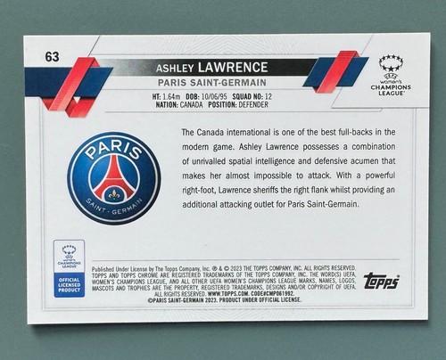 2022-23 topps chrome women's uefa base w variant and inserts Pick you card(s) - Picture 245 of 437