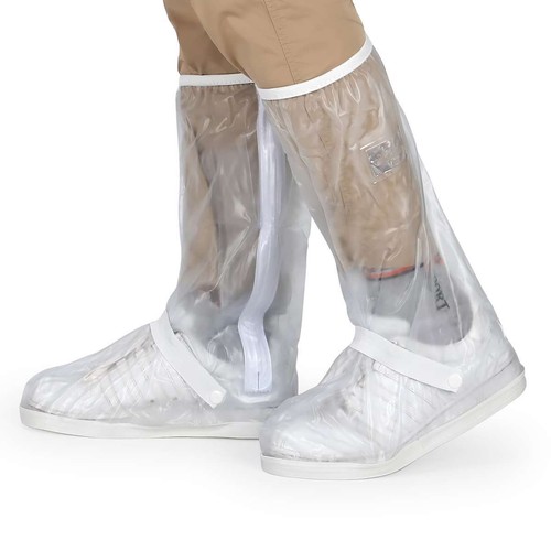 Reusable Unisex Rain Shoe Waterproof Covers Anti-slip Overshoe Boots Lightweight - Picture 9 of 13