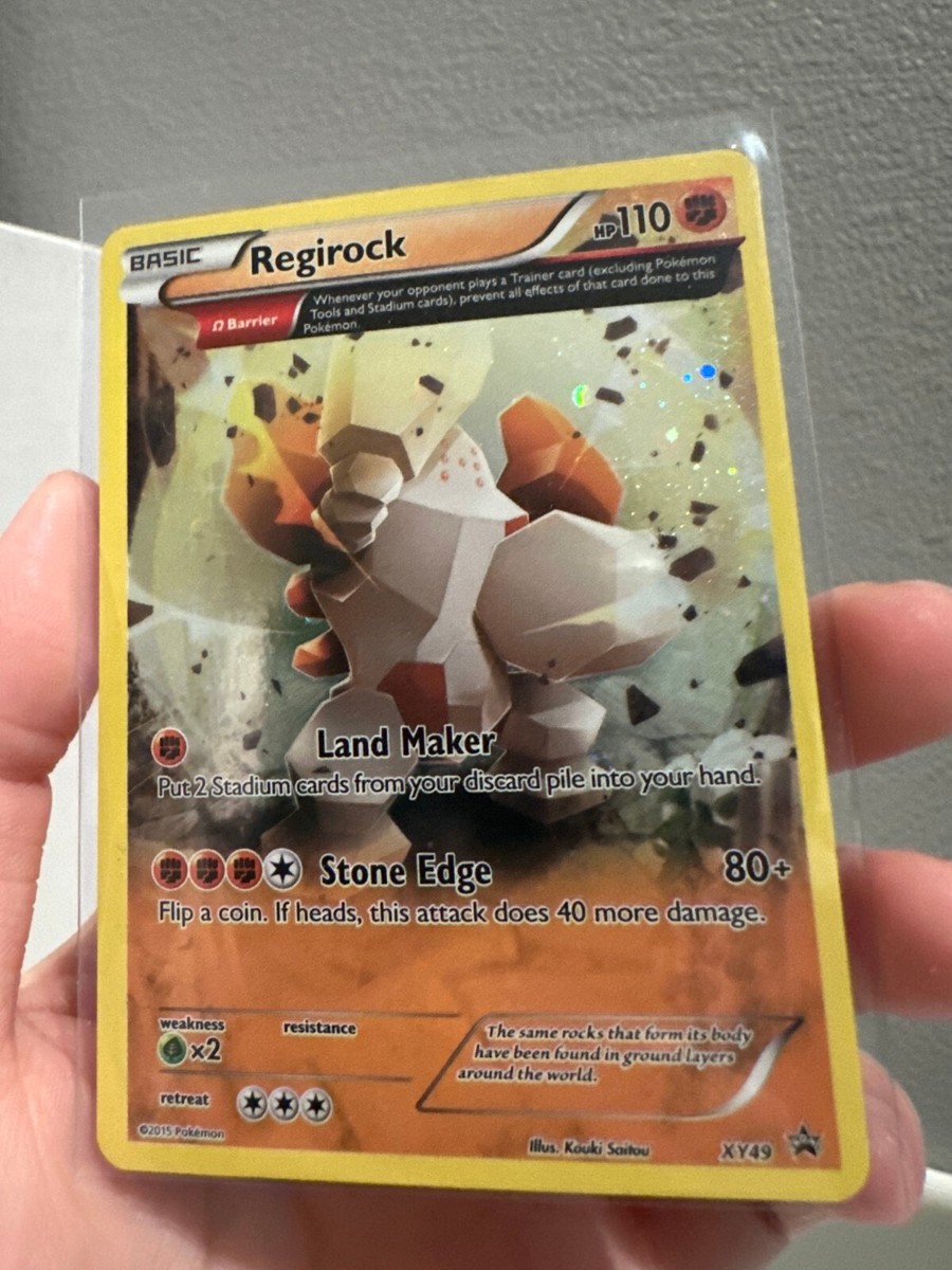 Pokemon TCG Regirock XY49 SWIRL Full Art XY Black Star Promo