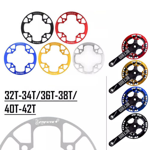 32-42T Chainring Cover Chain Guard 104bcd MTB Road Bike Crankset Protecter Alloy - Picture 2 of 14