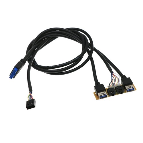 Motherboard Audio USB3.0+USB2.0 HUB High Definition Cable for PC Computer Case