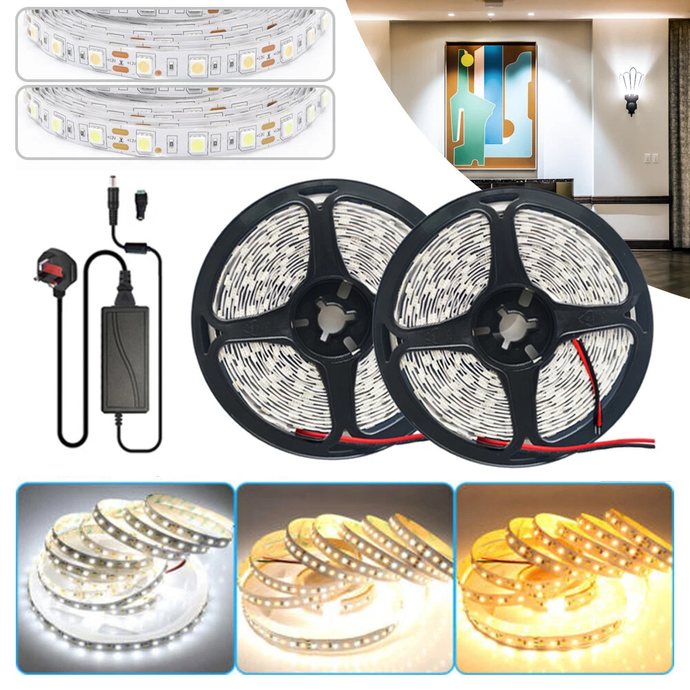Warm white led strip sale lights with remote