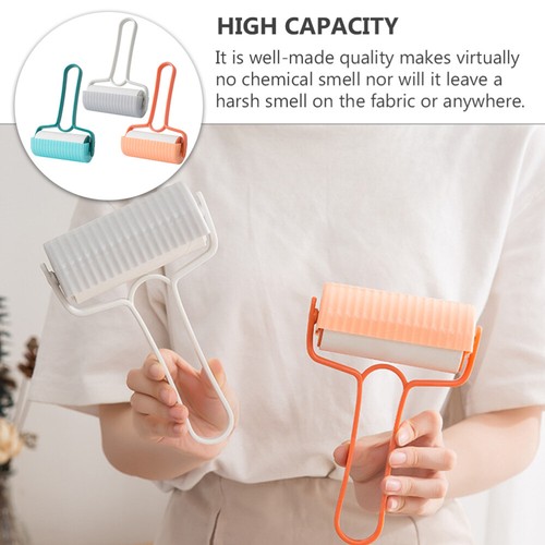 3pcs Carpet Hair Remover Clothes Roller Tape Lint Removal Brush - Picture 5 of 12