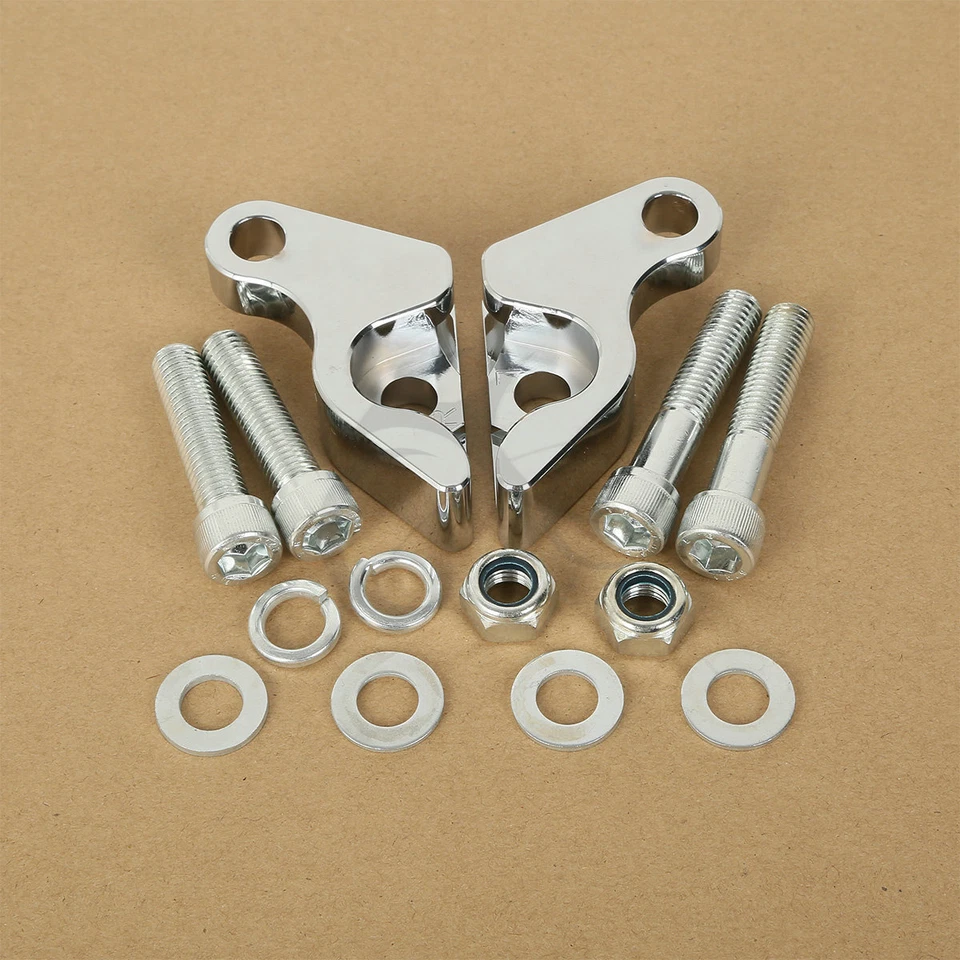 Chrome 1" Shock Lowering Kit For Harley Davidson VRSC V-ROD VROD 2002-2017 2016 - Image 4 of 4