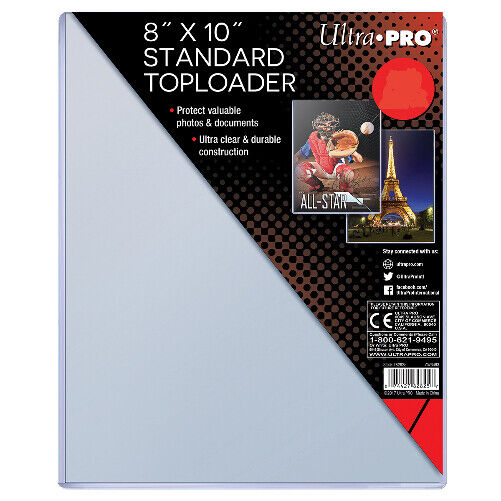Lot of 5 Individual 8X10 Ultra Pro Standard Toploaders~Photos Documents & Cards Lot of 5 Individual 8X10 Ultra Pro Standard Toploaders~Photos Documents & Cards