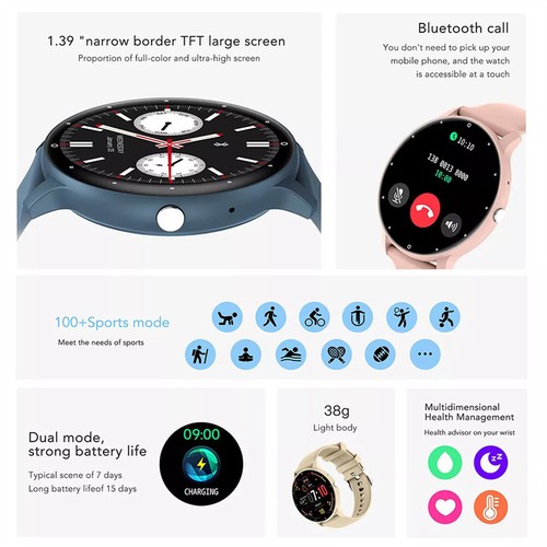 Men Women Sport Watches Smart Watch Fitness Tracker Blood Pressure Heart Rate AU - Zdjęcie 4 z 18