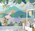 3D Watercolor Forest R307 Wallpaper Wall Mural Self-adhesive Removable Panda