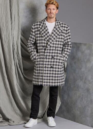 Abrigo de trinchera de doble pecho Vogue para hombre en 2 longitudes patrón V1976 talla 34-42, 44-52 - Imagen 4 de 9