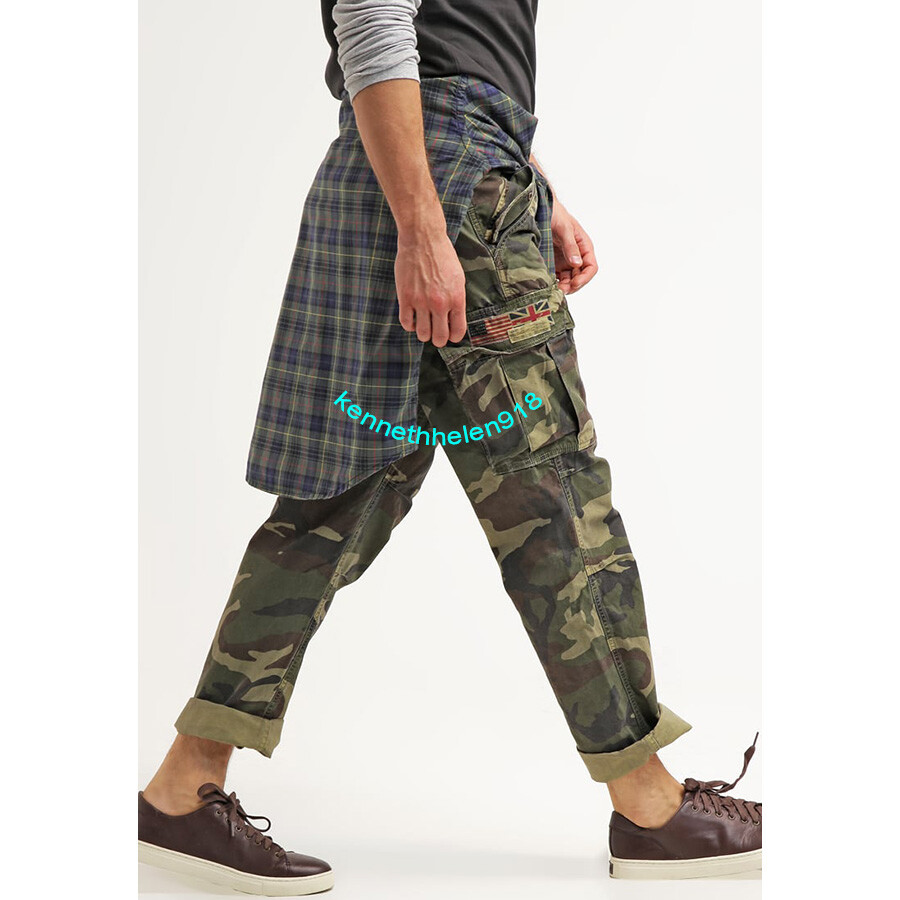 DENIM & SUPPLY RALPH LAUREN FIELD CARGO PANTS MILITARY CAMO
