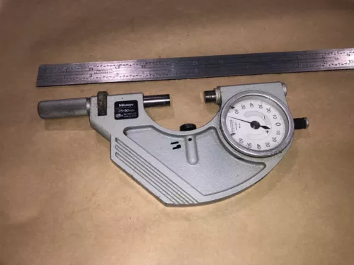 MITUTOYO DIAL SNAP GAGE  25-50MM 0.001MM NO. 523-122