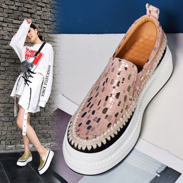 Casual Casual Casual Mujer Talón Mediados Resbalón en Zapatos tenis mocasines deportivos de plataforma Creeper 9cff95 Casual Casual Casual Mujer Talón Mediados Resbalón en Zapatos tenis mocasines deportivos de plataforma Creeper 9cff95