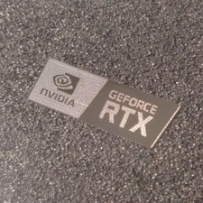 Graphics nVidia GeForce RTX Label / Aufkleber / Sticker / Logo 35x12mm 454b