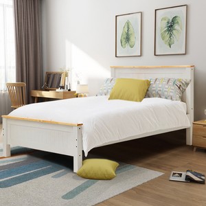 King Size Double Single Solid Pine Wooden Platform Bed Frames Low Image Is Loading King Size Double Single Solid Pine Wooden Platform