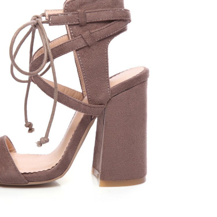 Summer Womens Clubwear Block Very High High High Heel Round Toe Suede Leather shoes US10.5 ac44d9 Summer Womens Clubwear Block Very High High High Heel Round Toe Suede Leather shoes US10.5 ac44d9
