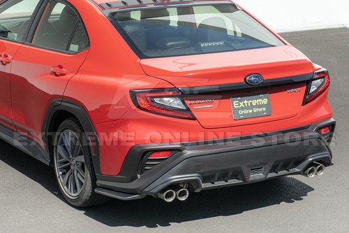 Delantal labial trasero escupido fibra de carbono sumergido en agua estilo CS Subaru WRX - Imagen 4 de 24