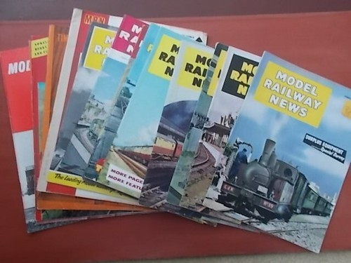 JOB LOT OF 14 THE MODEL RAILWAY NEWS - VINTAGE MAGAZINES 1958 - 1965