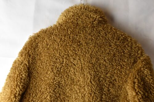 Bershka Womans Faux Shearling Teddy Bear Cropped BrownJacket Size XS - Picture 7 of 8