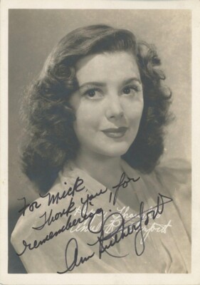 Ann Rutherford Rifle Ann Rutherford - Signed Vintage Photograph | eBay