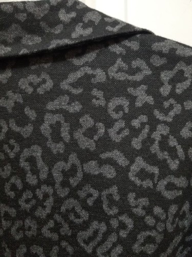 Sandro Blazer Jacket Black Gray Animal Print Women’s Size M - Picture 3 of 5
