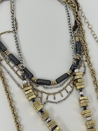 Free People Salt Lake Layered Necklace NWT $68 - Picture 14 of 26