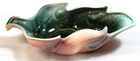 Vintage LARGE Hull Pottery Leaf  Bowl Planter #78 Pink & Green  13 x 6"  1960s