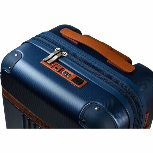 CHAMPS S1016C-NAVY De colección Hardside Equipaje de Mano TSA Bloqueo 360 Ruedas Puerto USB Azul Marino - Imagen 13 de 22