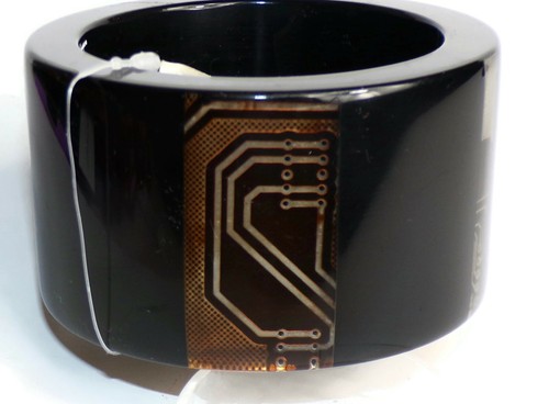 Sobral Flash Gordon Andromeda PR50 Circuit Boards Artist Made Bangle Bracelet - Picture 14 of 14