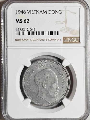 Vietnam 1 Dong 1946 NGC MS 62