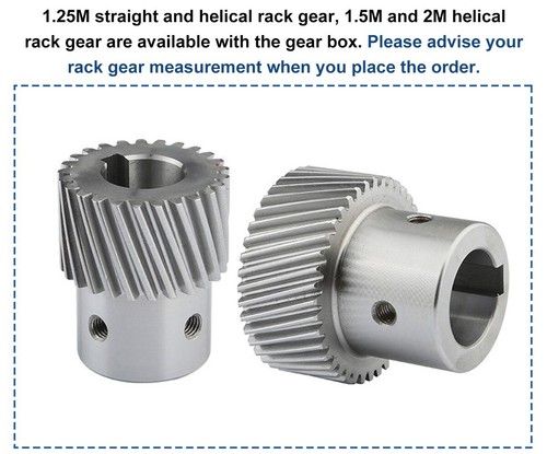 CNC 5:1 Gear Box 1.5M Helical Gear 12.7 Holes Fits for NEMA34 Motor CNC Router - Picture 11 of 17