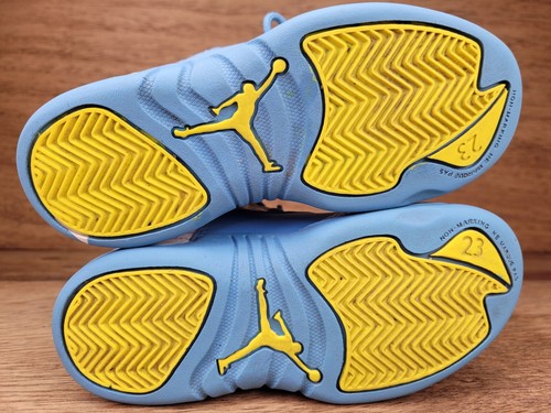 Jordan 12 Retro PS Shoes Emoji University Blue DQ4366-114 Lot Size 11c - Picture 9 of 12