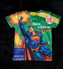Superman Pajamas set Green 5T-6