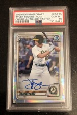 Tyler Soderstrom 2020 Bowman Draft Chrome Refractor /499 1st Rookie PSA 10 RC