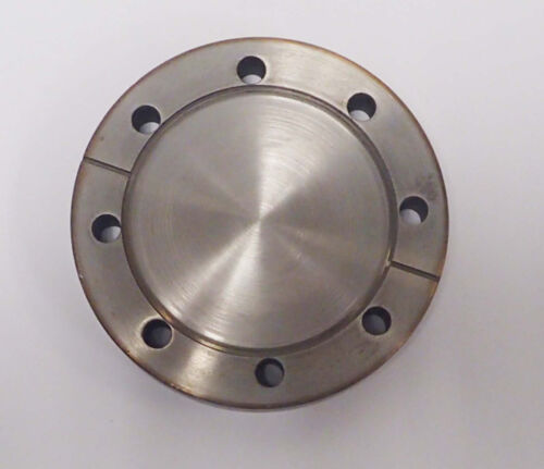 VARIAN 4.5" CONFLAT FLANGE (BLANK) 8 BOLT HOLES - Picture 2 of 12