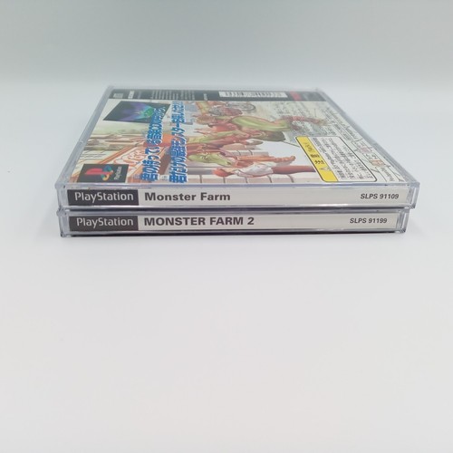 Monster Farm 1 & 2 Best Set PS1 PlayStation 1 Authentic Japanese CIB Complete - Picture 4 of 6