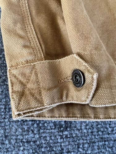 Duluth Trading Company Mens 2XLT Jacket Brown Duck Canvas Cord Collar Field Work - Picture 18 of 22