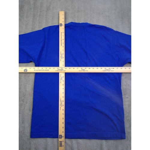 Roundtree & Yorke Shirt Mens Large Blue Short Sleeve Cotton With Pocket... - Picture 6 of 10