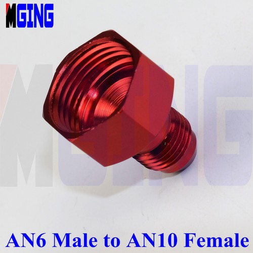 Male AN6 To AN10 Female  NPT Tank Reducer Fuel Fitting Adaptor   - Imagen 3 de 5