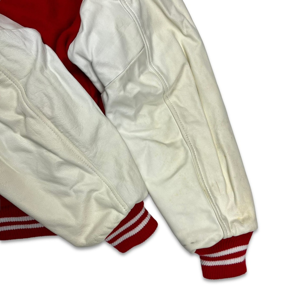 ラム革90sビンテージボンバージャケット　#1901 No240520ト 80s 90s 本革 BACK LOT オールレザー ジャケット ボンバー 牛革