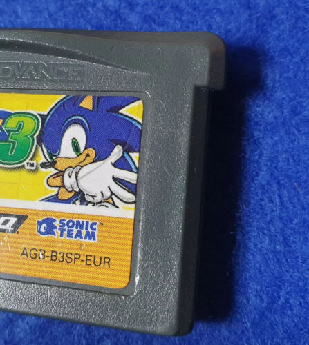gba SONIC ADVANCE x3 Carts 1 + 2 + 3 Authentic Game Boy Advance PAL REGION FREE - Picture 4 of 6