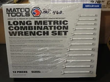 MATCO   SMCLM122K 12 pc.  Long combination  wrench set Metric 8 -19mm  New