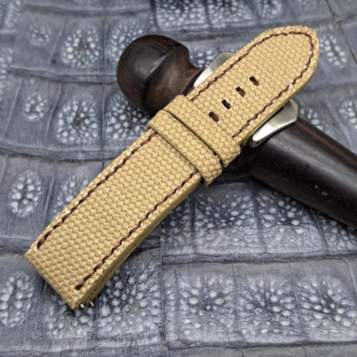 22mm/22mm Canvas Watch Strap Bespoke Military Fashion Minimalist Design - Picture 11 of 12