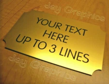 Custom Engraved 3x5 Gold Business Suite Sign Home Office Small Wall Door Plaque