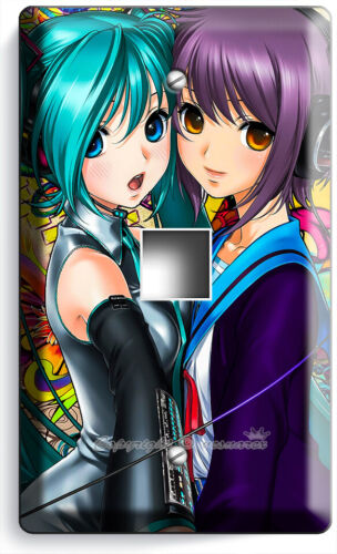 ANIME GIAPPONESE MANGA RAGAZZE AMICI INTERRUTTORE LUCE USCITA ARTE PIATTO PARETE ARREDAMENTO CAMERA - Foto 20 di 34