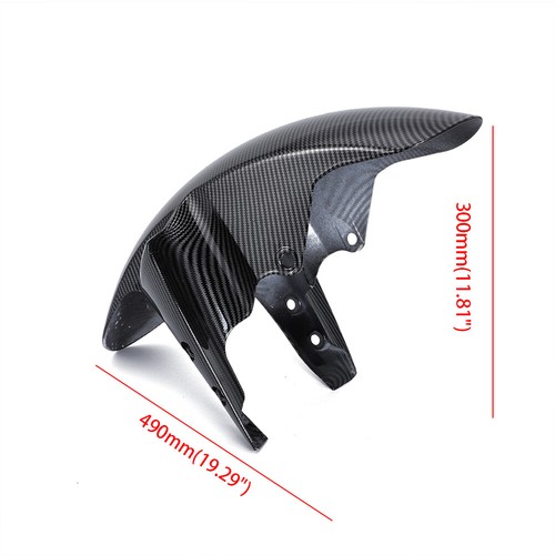 Carbon Fiber Front Mudguard Fender Hugger Cover For Yamaha FAZER 8 FZ8 FZ1 06-13 - Picture 3 of 9