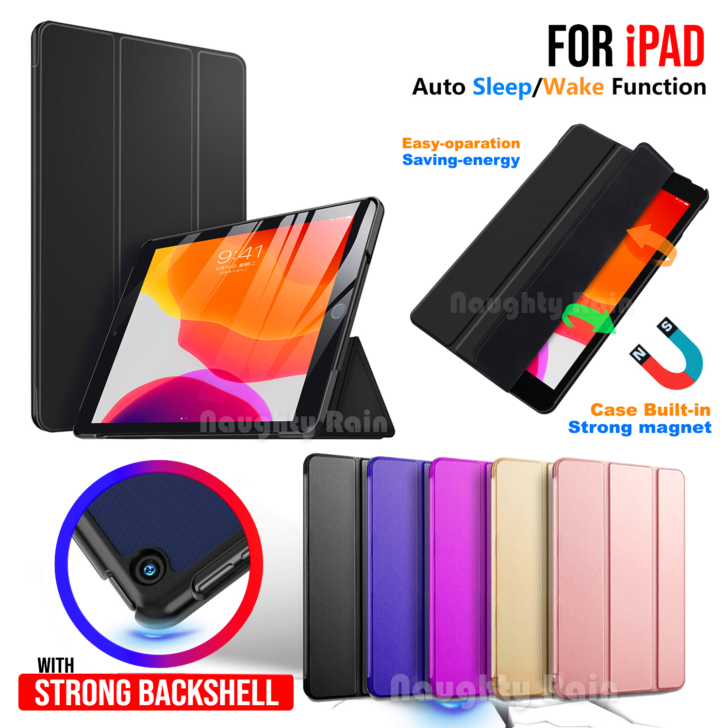 For IPad 10.2 7th 8th 9th 10th Gen Air 2 3 4 5 10.9 Mini 6 9.7 Pro