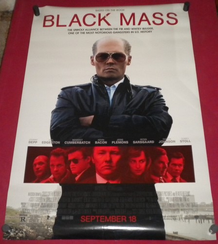 Black Mass Movie Poster 27 x 40 D/S Peter Sarsgaard Johnny Depp Kevin Bacon