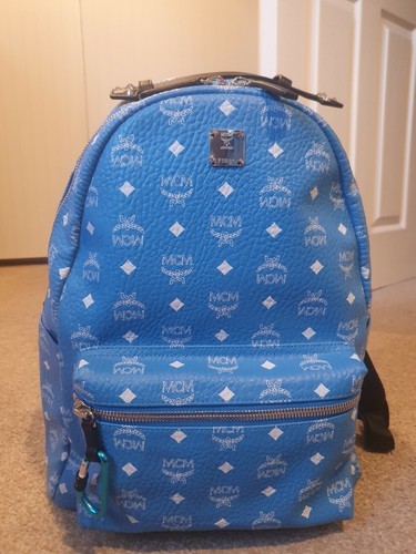 Buy Mcm T Blue Backpack Online at 